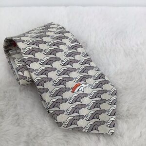 Denver Broncos NFL Vintage Silk Tonal Horse Logo Tie by Ralph Marlin & Co. 1911